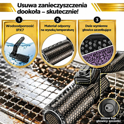 Elektryczna Szczotka do Grilla 3w1 – Czyste Ruszty w 30 Sekund